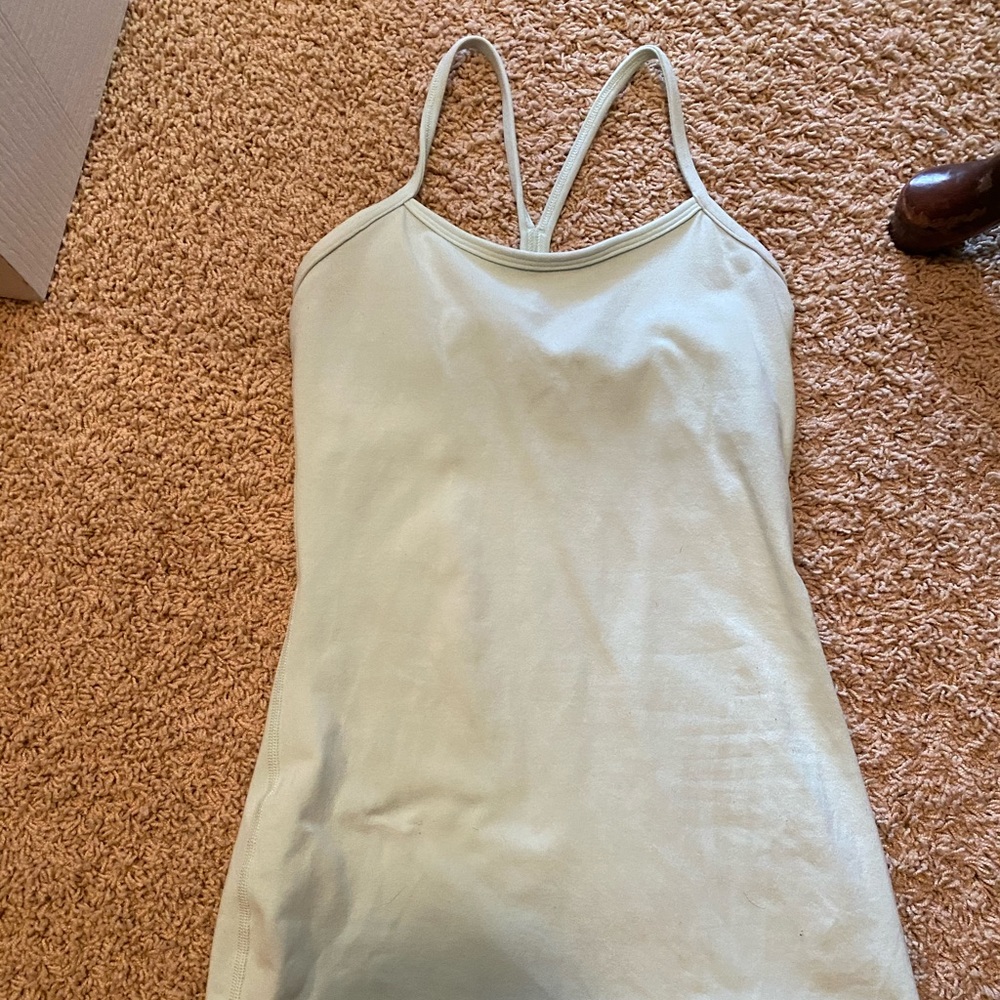Lululemon Aqua Y Back Tank too in aquamarine.